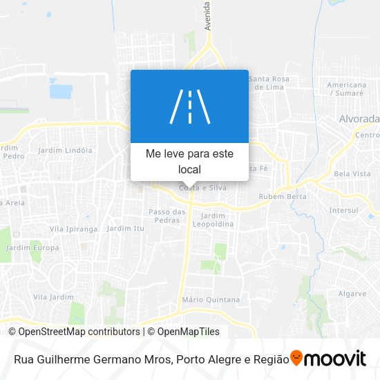 Rua Guilherme Germano Mros mapa