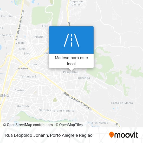 Rua Leopoldo Johann mapa