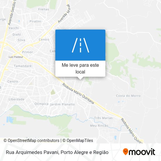 Rua Arquimedes Pavani mapa