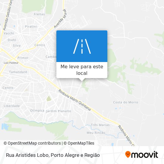 Rua Aristides Lobo mapa