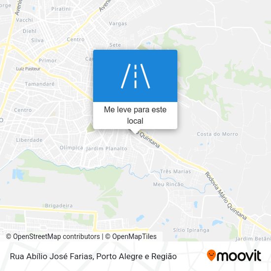 Rua Abílio José Farias mapa