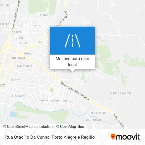 Rua Otacílio Da Cunha mapa