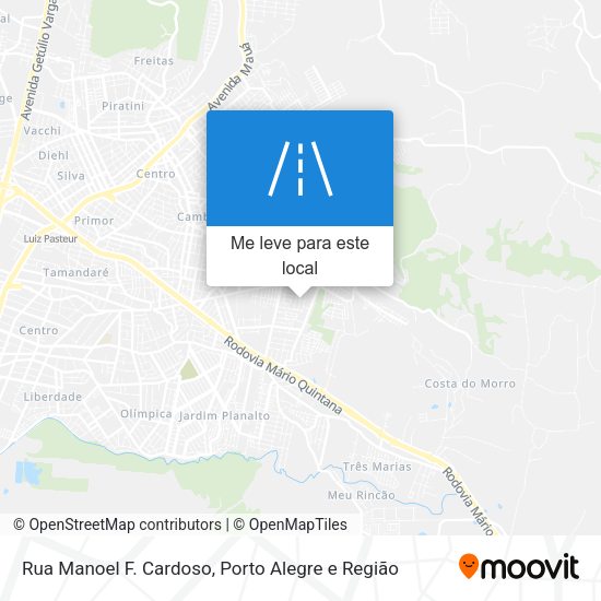 Rua Manoel F. Cardoso mapa
