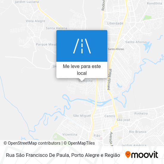 Rua São Francisco De Paula mapa