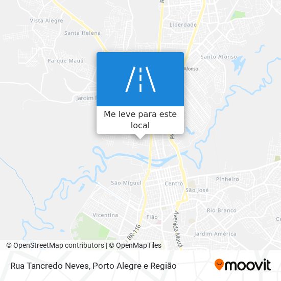 Rua Tancredo Neves mapa