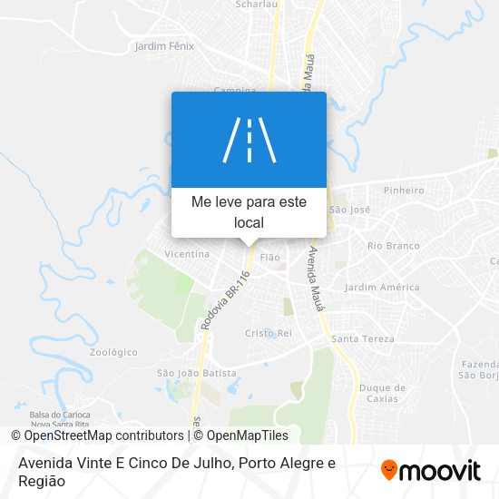 Avenida Vinte E Cinco De Julho mapa