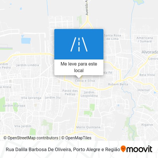 Rua Dalila Barbosa De Oliveira mapa