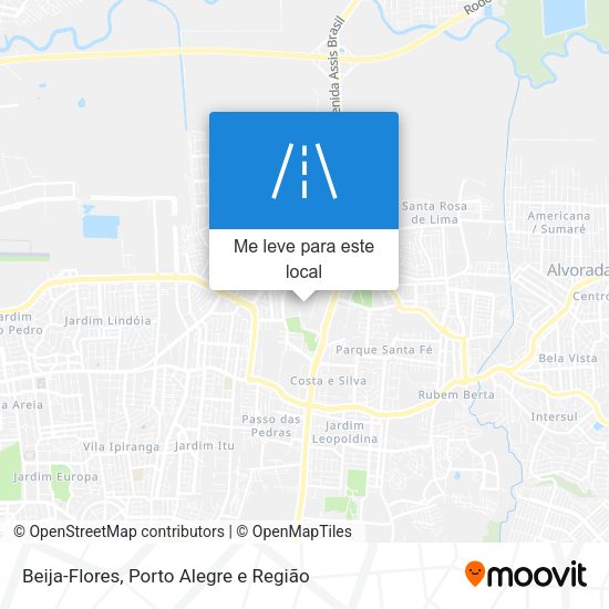 Beija-Flores mapa