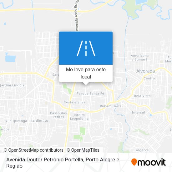 Avenida Doutor Petrônio Portella mapa
