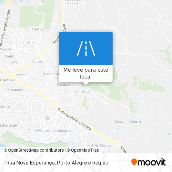 Rua Nova Esperança mapa