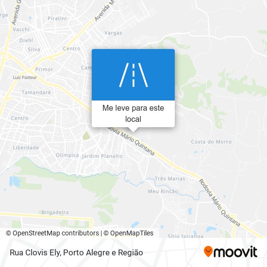 Rua Clovis Ely mapa