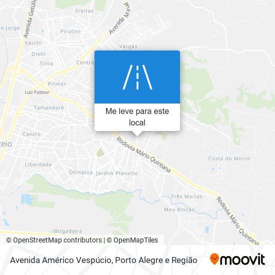 Avenida Américo Vespúcio mapa