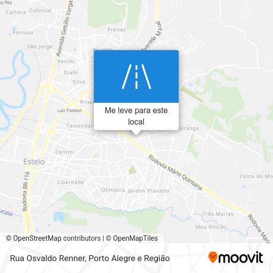 Rua Osvaldo Renner mapa