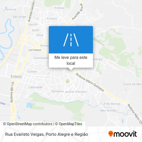 Rua Evaristo Veigas mapa