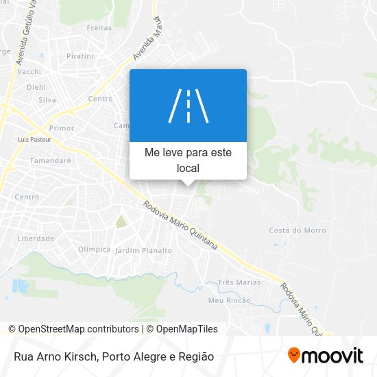 Rua Arno Kirsch mapa