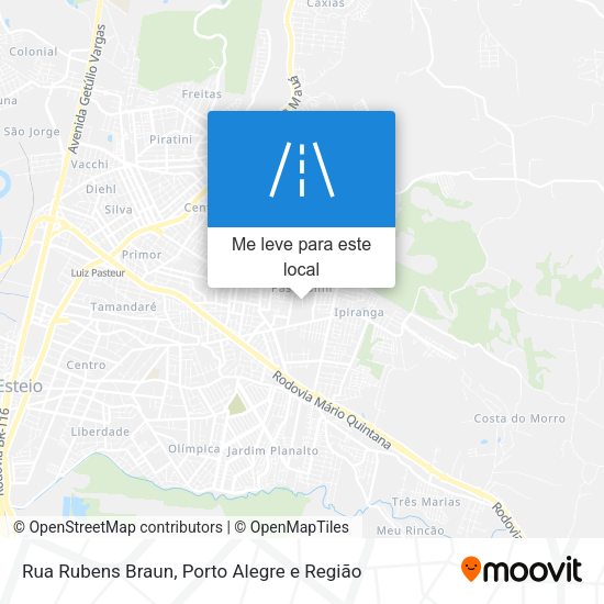 Rua Rubens Braun mapa