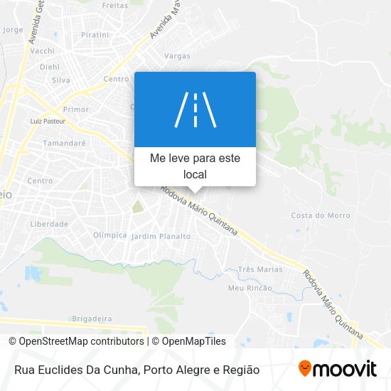 Rua Euclides Da Cunha mapa