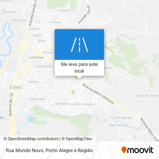 Rua Mundo Novo mapa