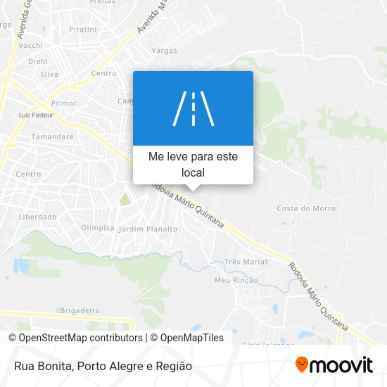 Rua Bonita mapa