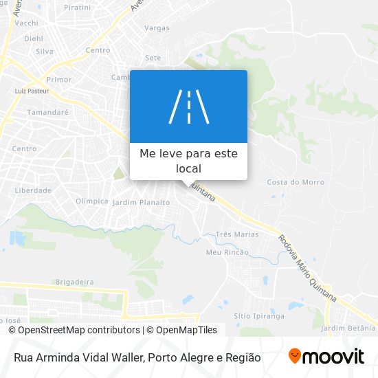 Rua Arminda Vidal Waller mapa