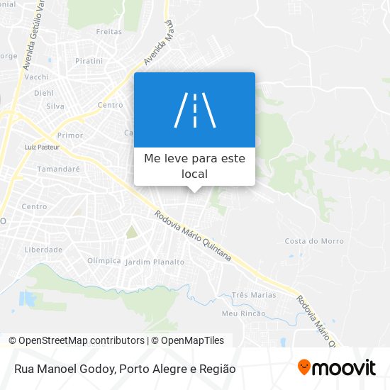 Rua Manoel Godoy mapa