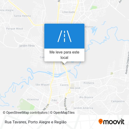 Rua Tavares mapa