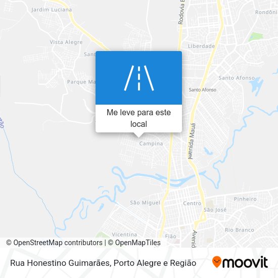 Rua Honestino Guimarães mapa