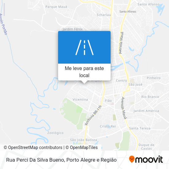 Rua Perci Da Silva Bueno mapa
