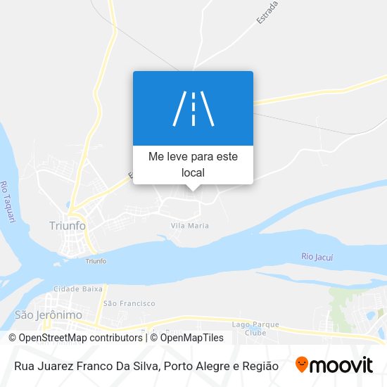 Rua Juarez Franco Da Silva mapa
