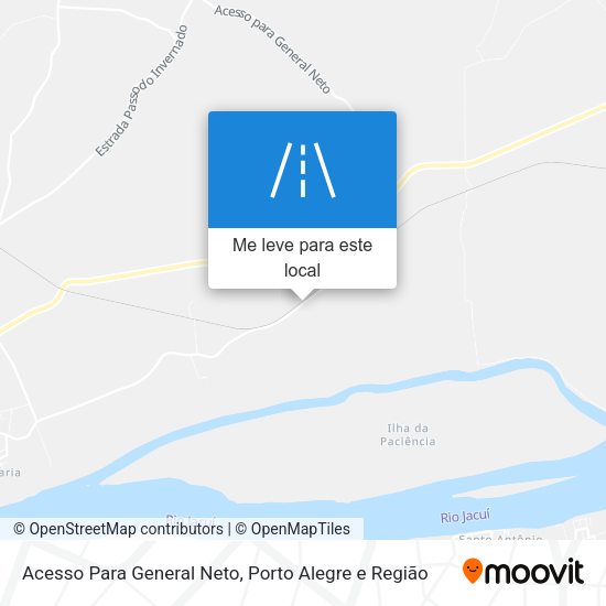 Acesso Para General Neto mapa
