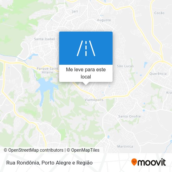 Rua Rondônia mapa