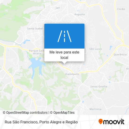 Rua São Francisco mapa