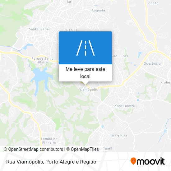 Rua Viamópolis mapa