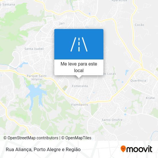 Rua Aliança mapa