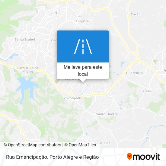 Rua Emancipação mapa