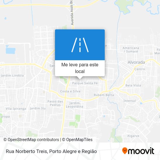 Rua Norberto Treis mapa