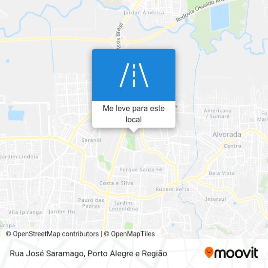 Rua José Saramago mapa