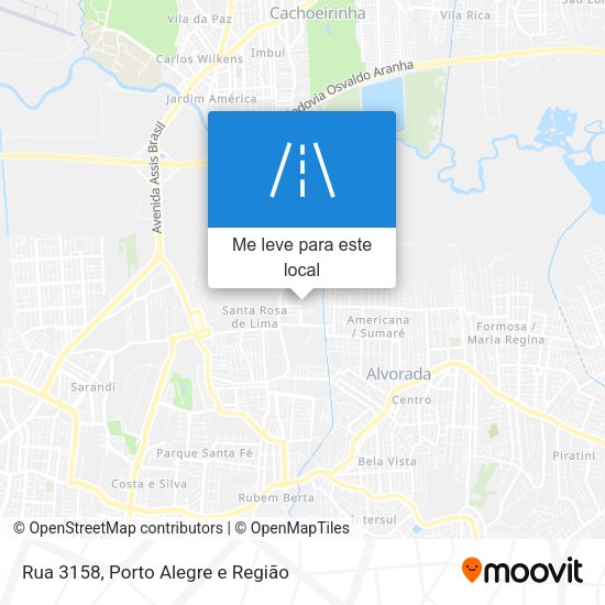 Rua 3158 mapa