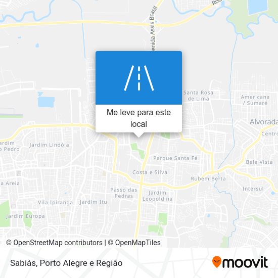 Sabiás mapa
