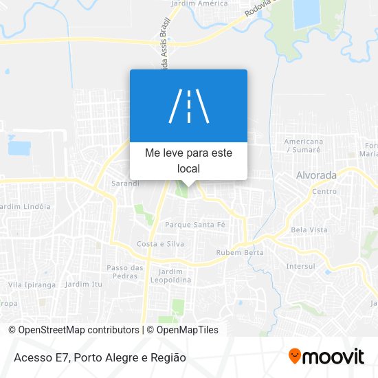 Acesso E7 mapa