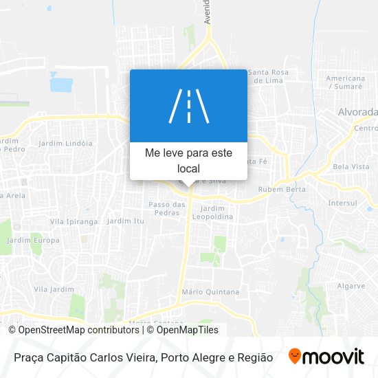 Praça Capitão Carlos Vieira mapa