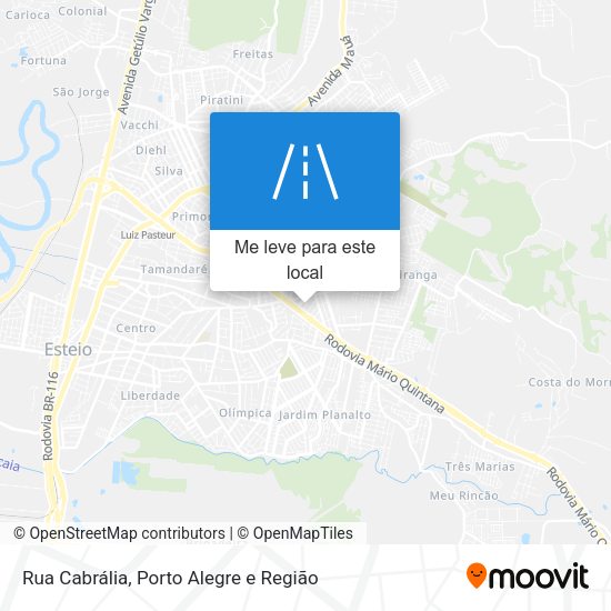 Rua Cabrália mapa