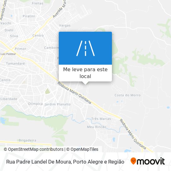 Rua Padre Landel De Moura mapa