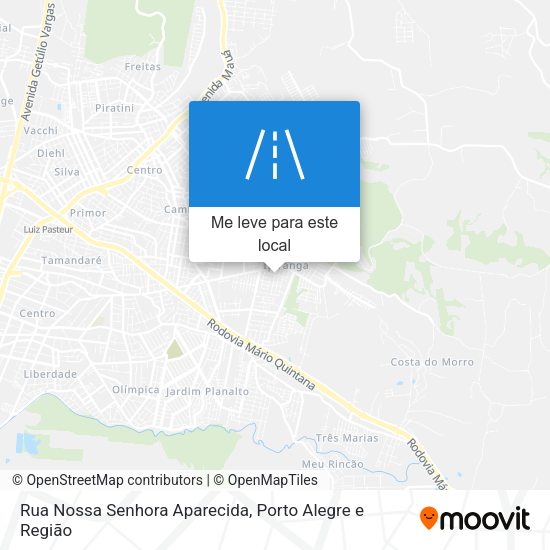 Rua Nossa Senhora Aparecida mapa
