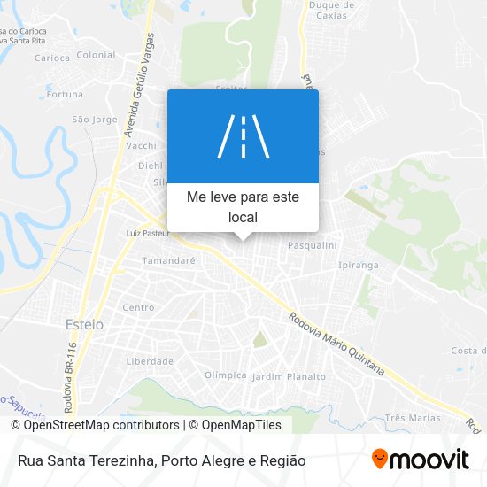Rua Santa Terezinha mapa