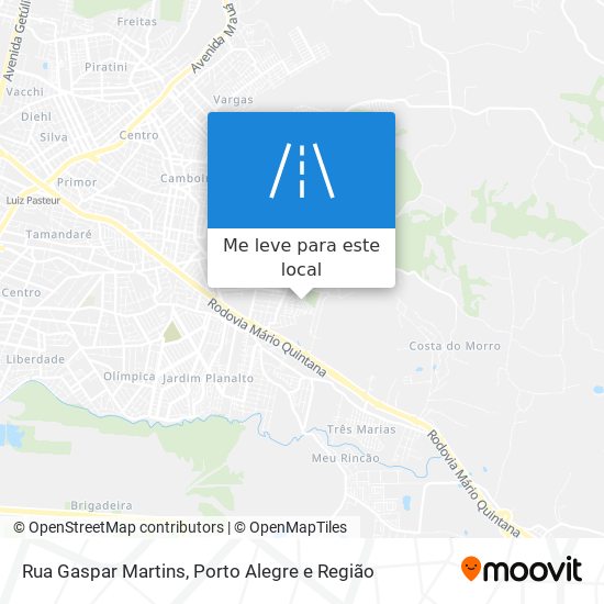 Rua Gaspar Martins mapa