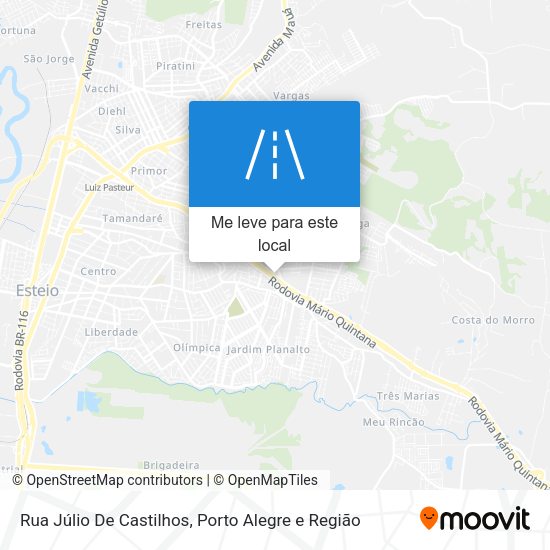 Rua Júlio De Castilhos mapa
