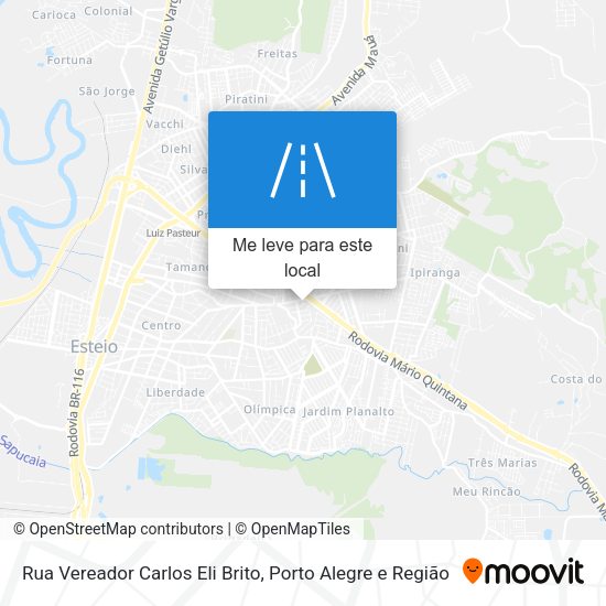 Rua Vereador Carlos Eli Brito mapa