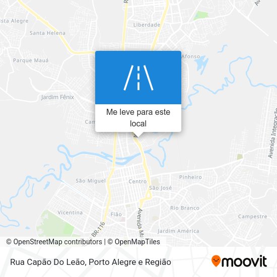 Rua Capão Do Leão mapa