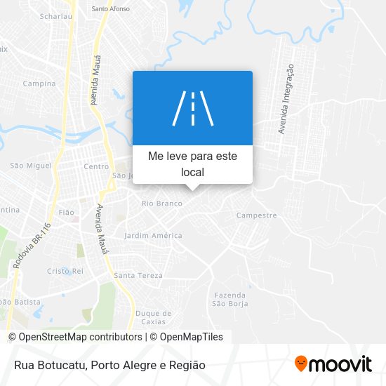 Rua Botucatu mapa